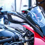 2019- 2025 BMW S1000RR Dry Carbon Fiber Rearview Mirror Covers - 图片 2