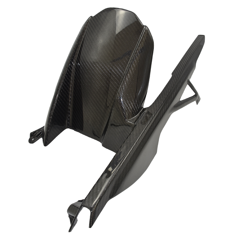 DSC_0217 Carbon Fiber Rear Fender Splash Chain MudGuard Hugger for BMW S1000RR 2019-2025 - 图片 1