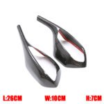 2019- 2025 BMW S1000RR Dry Carbon Fiber Rearview Mirror Covers - 图片 5