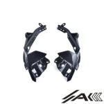 Yamaha R6 Dry Carbon Fiber Headlight Side Plates | AK Carbon