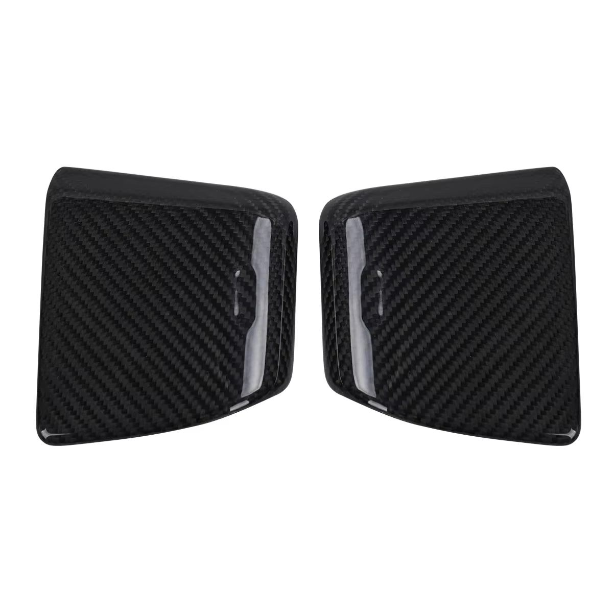 1 (2) Carbon Fiber Glove Box Covers for Harley Davidson Touring Road Glide 2024+ - 图片 1